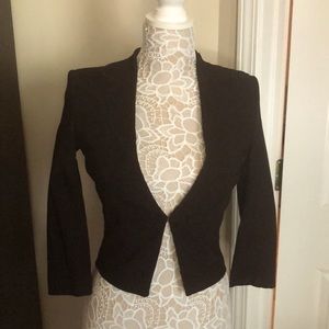 GREAT condition embellished H&M long sleeve cropped jacket size 4 black color